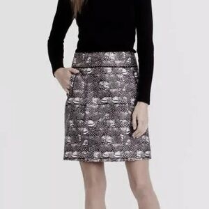 J. Crew Feather Print Short Pencil Skirt Women’s Size 10 New Without Tags
